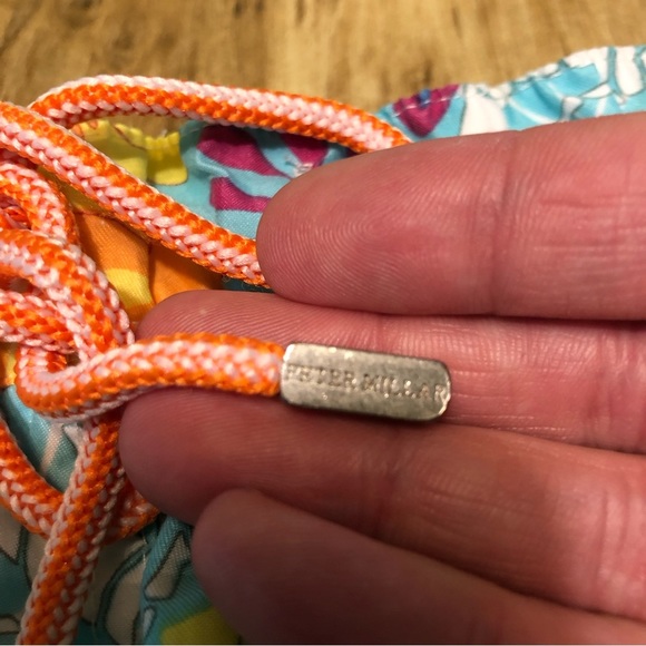 Peter Millar Lined Swim Trunks Shorts Mens Medium Beach Scorpion Colourful Print - Picture 6 of 11